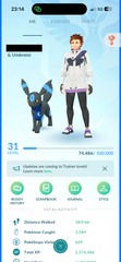 MAIN ACC #4 - Team Mystic - 100+ Shiny - 11 Legendaries - 6 Ultrabeasts - 20 Costume & 4 Background (Copy)