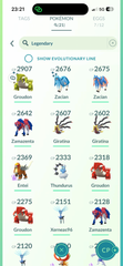 MAIN ACC #3 - Team Valor - 52 Shiny - 21 Legendaries - 23 Costume & 4 Background