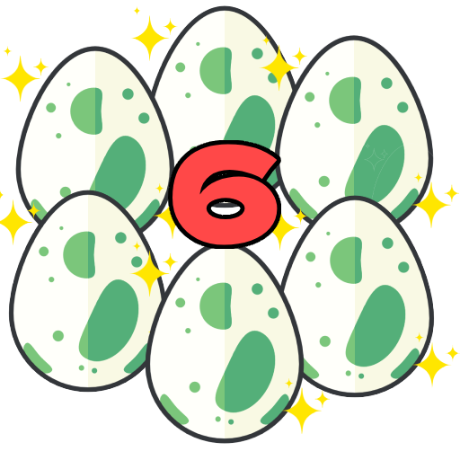 6 Shiny Eggs
