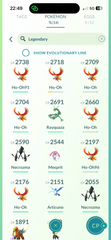 MAIN ACC #1 - Team Mystic - 100+ Shiny - 14 Legendaries - 7 Ultrabeasts - 14 Costume & 4 Background