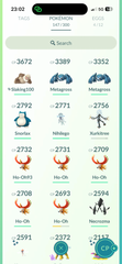 MAIN ACC #4 - Team Mystic - 100+ Shiny - 11 Legendaries - 6 Ultrabeasts - 20 Costume & 4 Background (Copy)