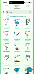 MAIN ACC #2 - Team Mystic - 96 Shiny - 29 Legendaries - 12 Costume & 4 Background