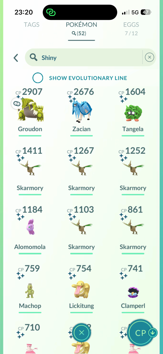 MAIN ACC #3 - Team Valor - 52 Shiny - 21 Legendaries - 23 Costume & 4 Background